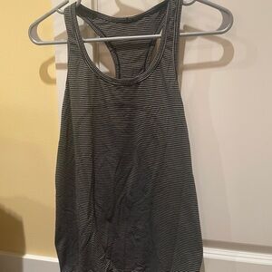 Striped Black and White Women's Lululemon Tank Top